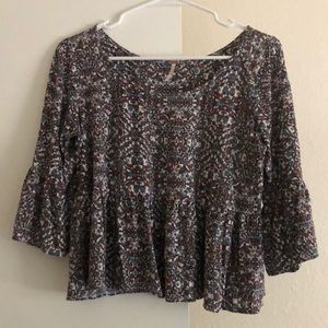 Free People flowey crop top